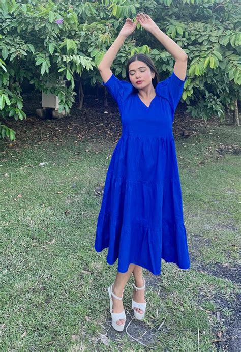 Shop Women's Blue Long Dress Online India – Studioanne