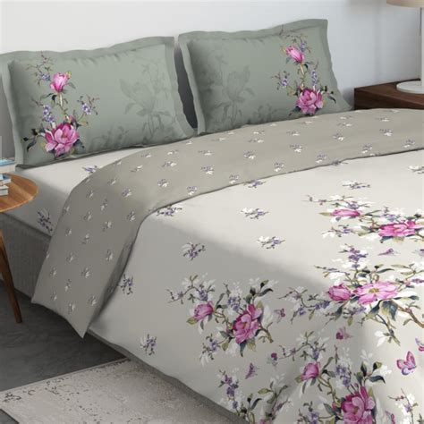 Buy D'DECOR Cherish Printed 4-Pc. Double Bed In Bag - 229 x 274 cm from ...