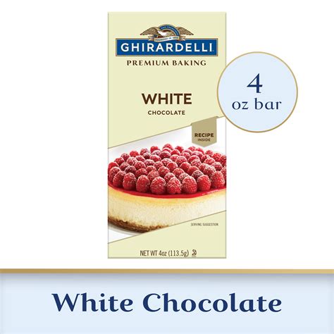 GHIRARDELLI Premium White Chocolate Baking Bar, 4 OZ Bar - Walmart.com