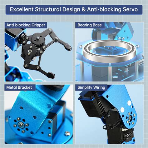 Xarm 1S Hiwonder Intelligent Bus Servo Robotic Arm for Programming ...