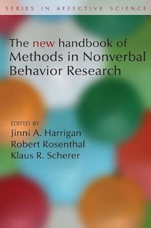 Buy New Handbook of Methods in Nonverbal Behavior Research (Series in ...