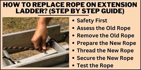 Image result for Extension Ladder Rope Setup