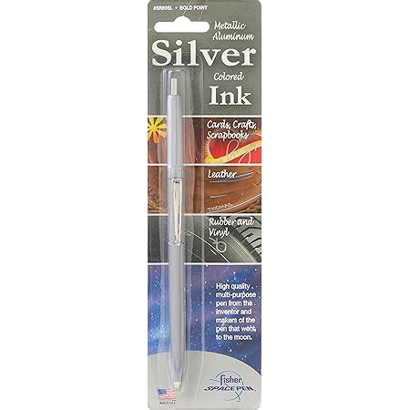 Fisher Space Pen Silver Space Pen - Bold Point, Blistered (SR80SL ...