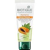 Biotique Papaya Deep Cleanse Face Wash | Gentle Exfoliation | Visibly ...