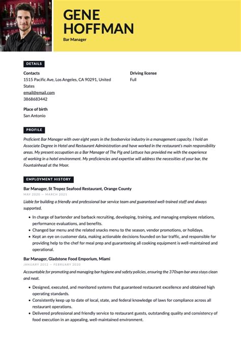 Great Resume Examples 的图像结果