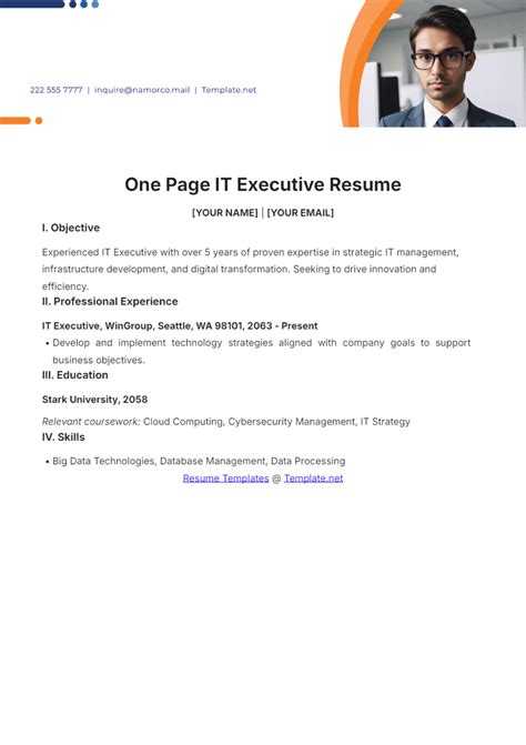Free IT Resume Templates to Edit Online and Download