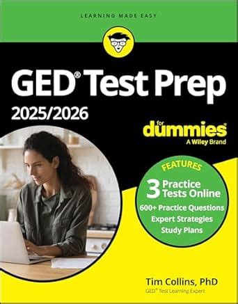 GED Test Prep 2025 / 2026 for Dummies (+3 Practice Tests Online ...