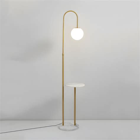Minimalist Floor Lamp Modern Glass Floor Standing Light for Living Room ...