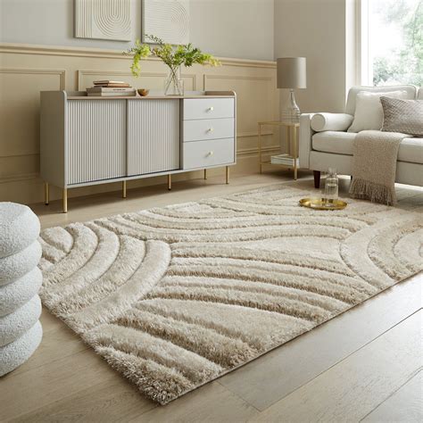 Dunelm Beige Indulgence Dune Rug, Size: 160x230cm | Minimalist interior ...