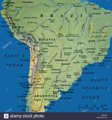 Map Of Brazil And Argentina