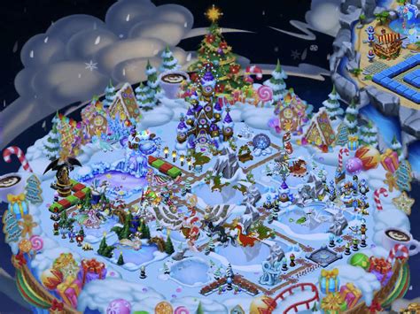What do you guys think about my Christmas Island? : r/dragonvale