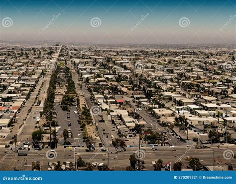 Wijk Leimert Park in Los Angeles California Usa. Stock Illustratie ...
