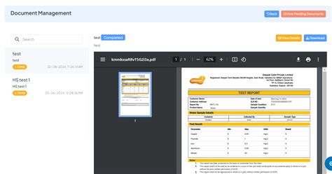 Features - Document Management - LIMS