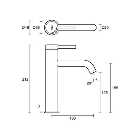 BIM objects - Free download! Roca Ona Medium Height Basin Mixer Tap ...