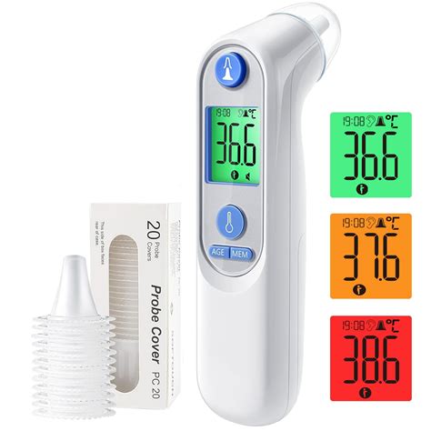 Highly Accurate Ear Thermometer, Digital Ear Thermometer for Kids and Adults, Baby Thermometer ...