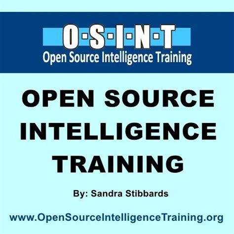 Open Source Intelligence Training 的图像结果