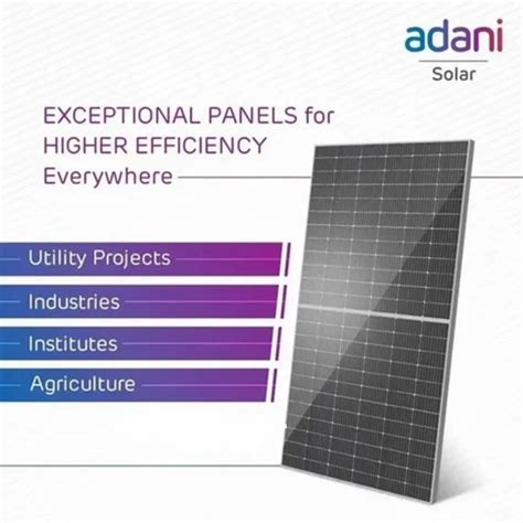 Adani Solar Panels - Adani 565Watt Mono Perc Halfcut Top Con Bifacial ...