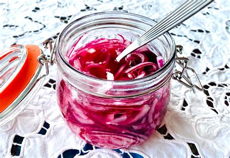 Pickled Red Onions – Quick 1-2-3 Recipe - cookingwithella.com