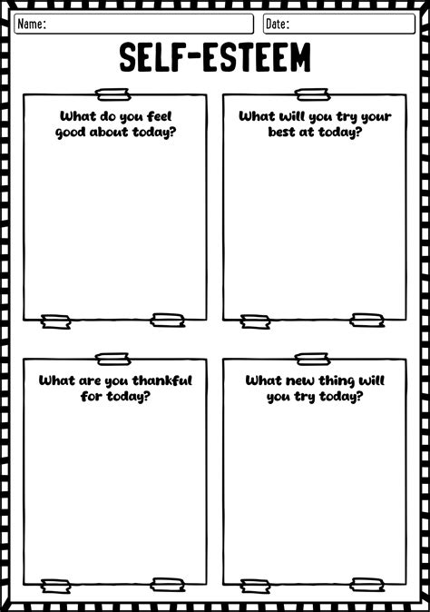 Self Esteem Worksheet
