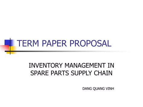 Image result for Term Paper Proposal Example