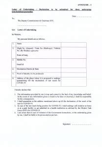Revised SOP for Travelers & Tourist 2021 – © Tourism Nagaland