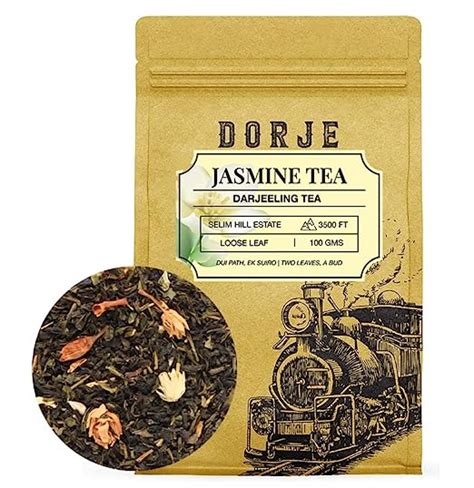 DORJE TEAS Jasmine Tea - 100g | Organic Darjeeling Tea | Promotes Good ...