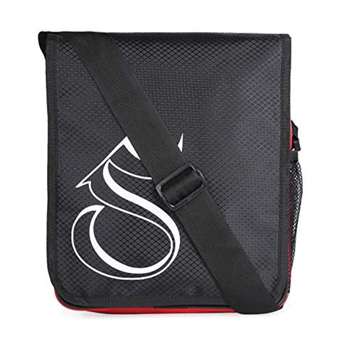 Buy Saccus Polyester Sling Bag-Black & Red at Amazon.in