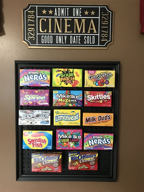 My home made candy stand in 2024 | Theater room decor, Movie room decor ...