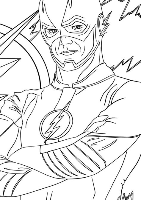 Flash Printable Coloring Pages
