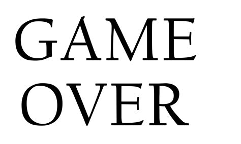 Image result for Game Over PNG