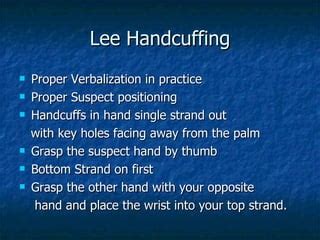 Basic Handcuffing 的图像结果
