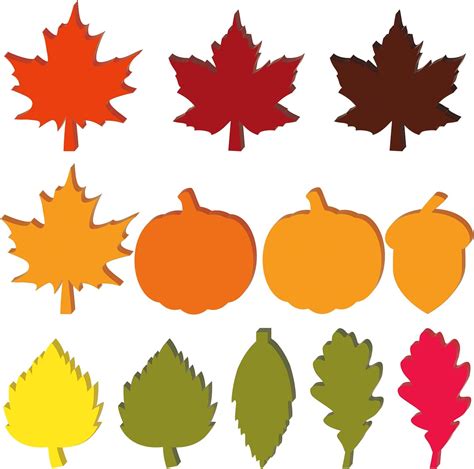 Amazon.com: MixTeach 180 Pcs Fall Leaf Paper Cutouts 4 Inch Autumn ...