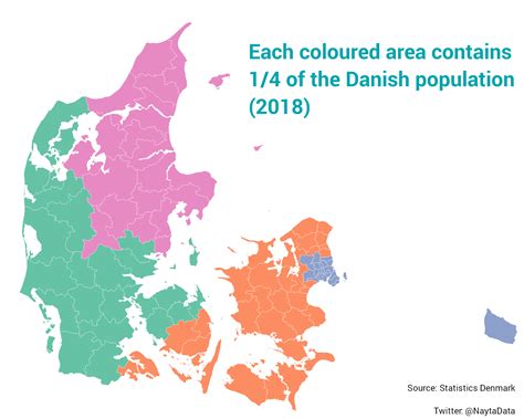 Denmark Political Map