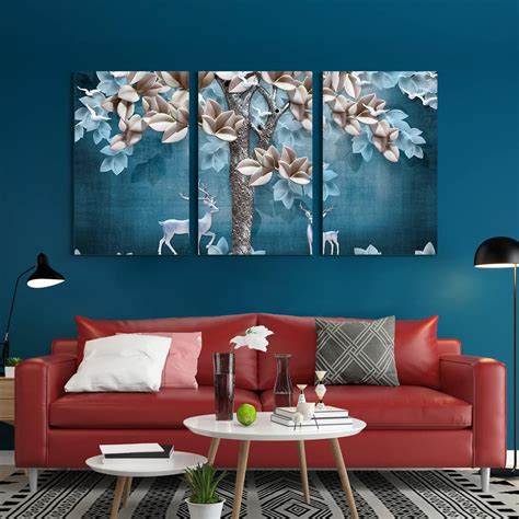 Elevate Ambiance with Floral Abstract Canvas Painting Framed – Khirki.in