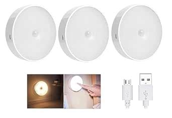 Buy JELLIFY Pack of 3 Nightlight Motion Sensor Night Light Bedroom Lamp ...