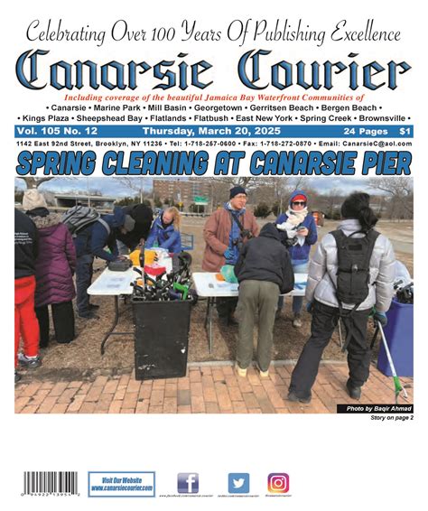Vol. 105 No. 12 Thursday, March 20, 2025 - Canarsie Courier