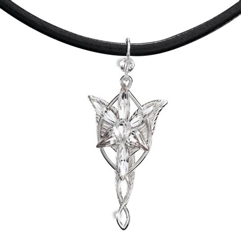 Mini Arwen Evenstar Silver Crystal Pendant Necklace - The Lord of the ...
