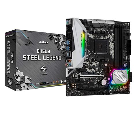 Amazon.in: Buy ASRock B450M Steel Legend Socket AM4/ AMD 3rd Generation ...