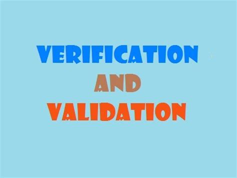 Image result for Explain Difference Between Verification and Validation