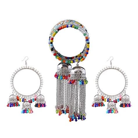 ARADHYA ` Oxidized Silver Indian Traditional Antique Tribal Jewellery ...