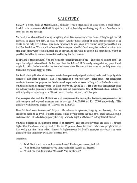 Image result for Leadership Case Study Examples