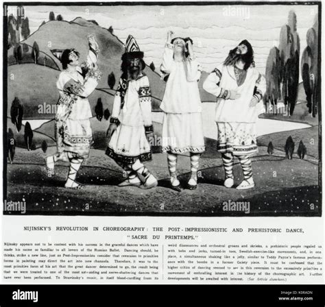 Igor STRAVINSKY ballet - Rite of Spring / Sacre du Printemps appearing ...