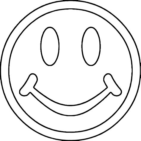 Smiley Face Coloring Pages
