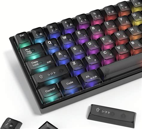 Amazon.in: Buy dagaladoo Clear keycaps 60 Percent,Black Transparent ...