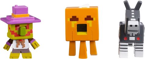 Minecraft Halloween Series Action Figure 3 Pack Village Watcher Pumpkin ...
