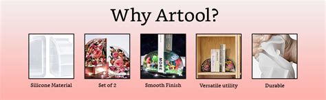 ARTOOL Silicone Bookends Resin Mold Multipurpose Epoxy Resin Art Mould ...