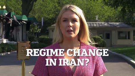 Leavitt reveals Trump's views on Iranian 'regime change'
