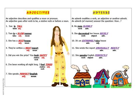 ADJECTIVES VS ADVERBS: English ESL worksheets pdf & doc