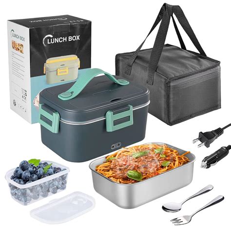 Buy 75W Electric Heated Lunch Box 1.8L Food Heater/Warmer Portable ...