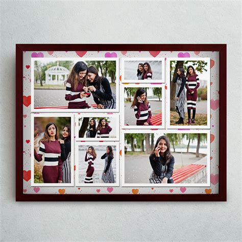 Friends Collage Frame | Personalized Eight Photos Collage Frame ...